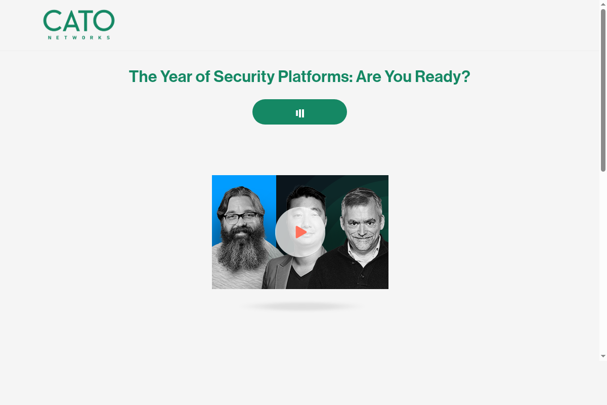 The Year of Security Platforms: Are You Ready?